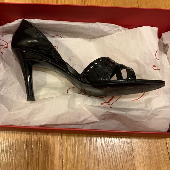 Glossy black Roger Vivier high-heeled sandals - size 35 - Picture 2 of 7